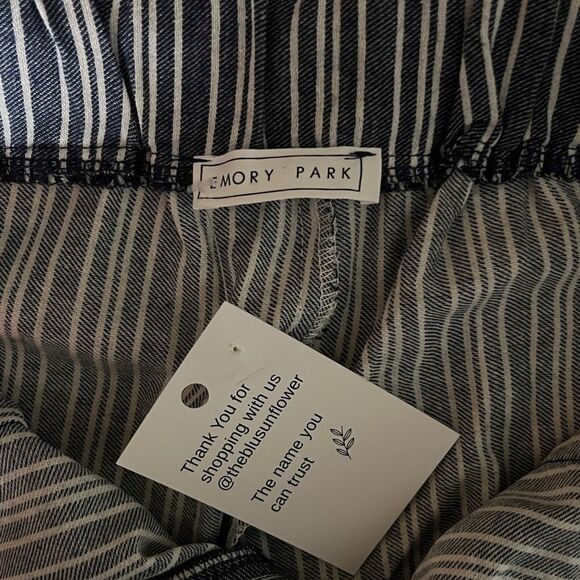 Emory Park Wide-Leg Striped Pants – Size Small (NWT) - Picture 7 of 9